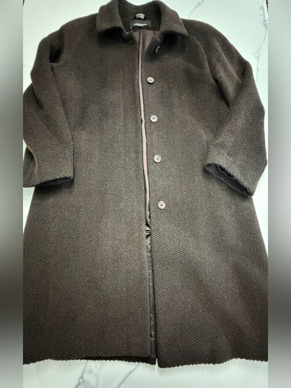 Vintage New York dark brown coat sz.8 - Picture 3 of 9